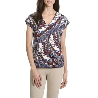 Sunny Leigh Women's Petite Surplice Wrap Top