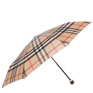Burberry Camel Check Folding Umbrella
