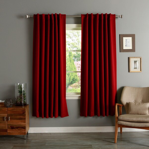 Aurora Home Insulated 72-inch Thermal Blackout Curtain Panel Pair (Pink)(As Is Item)