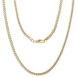 Simon Frank 14k Yellow Gold or Rhodium Overlay 'FRANCO' Chain