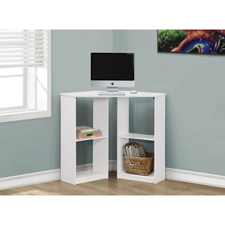 Monarch White Corner 36-inch Computer Desk