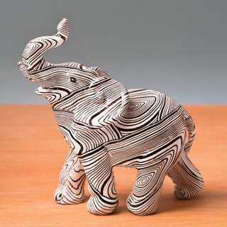 geometric elephant figurine