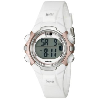 Timex Women's White Resin T5G881 Digital Quartz Watch