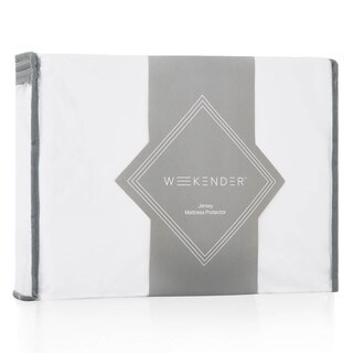 Weekender Fitted Jersey Mattress Protector with Noiseless Waterproof Barrier