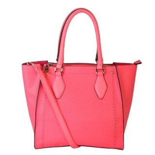 Rimen & Co. Double Zipper Roomy Satchel Handbag