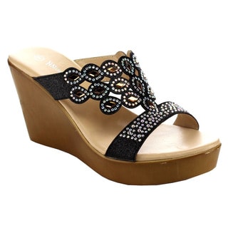 Beston EB01 Women's Rhinestone Platform Sandals