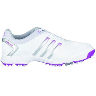 Adidas Adipower TR Golf Shoes 2015 Ladies CLOSEOUT White/Metallic Silver/Flash Pink