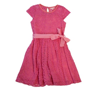 DownEast Basics Girl's Knee Length Sun Dress