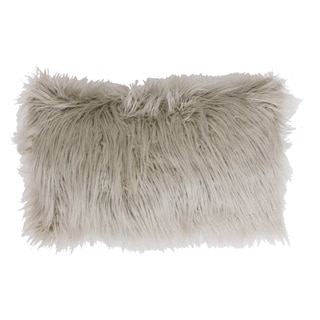 Keller Faux Mongolian Rectangle Throw Pillow