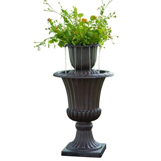 Peaktop Outdoor Flower Pot Water Fall Fountain