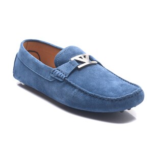 Emporio Armani Men's Denim Suede Driving Shoe