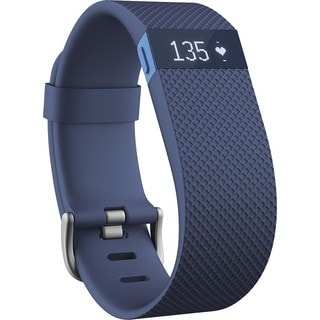Fitbit Charge HR Wireless Activity Wristband, Blue, Large
