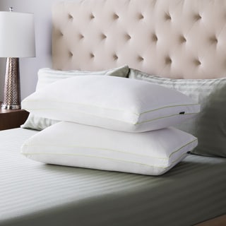 The Swiss Lux Gusseted Firm Density Pillows (Set of 2)