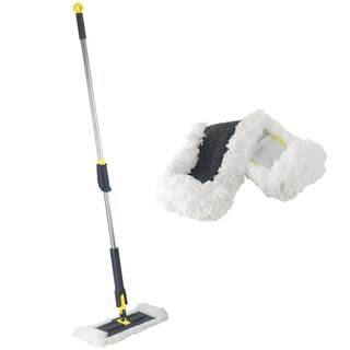 Casabella Height Adjustable Butterfly Floor Duster and Refill Head