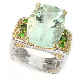One-of-a-kind Michael Valitutti Green Amethyst Ring