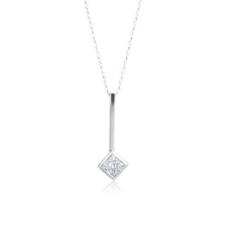 Andrew Charles 14k White Gold 2/5ct TDW Diamond Pendant Necklace (H-I, SI2-I1)