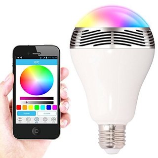 LED Bluetooth Colored Light Bulb with Speaker