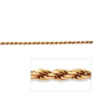 PalmBeach 18k Gold over Silver Rope Chain Necklace