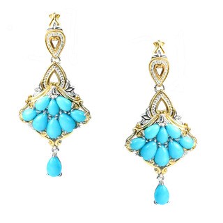 One-of-a-kind Michael Valitutti Sleeping Beauty Turquoise Earrings
