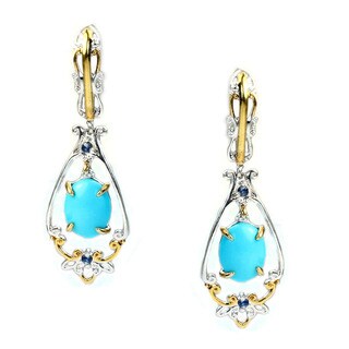 One-of-a-kind Michael Valitutti Sleeping Beauty Turquoise Earrings