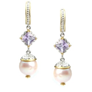 One-of-a-kind Michael Valitutti Pearl Drop Earrings