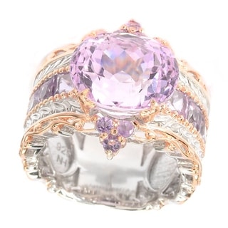 One-of-a-kind Michael Valitutti Kunzite and Brazillian Amethyst Ring