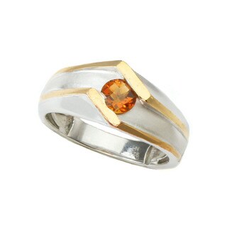 One-of-a-kind Michael Valitutti Madiera Citrine Mens Ring