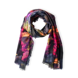 Saachi Women's Watercolor Sunset Scarf Multi (China)