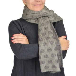 Saachi Women's Reversible Shimmer Polka Dot Scarf (China)
