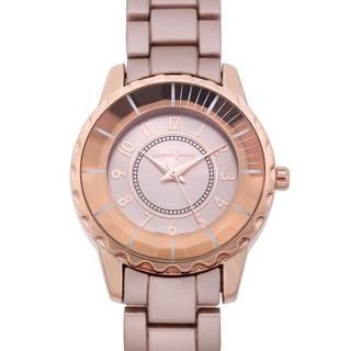 Auguste Jaccard Women's Scoria Rosetone Colored Bezel Tachymeter Watch