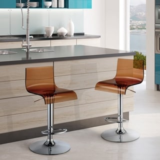 Furniture of America Hermie Contemporary High Back Bar Chair (Set of 2)