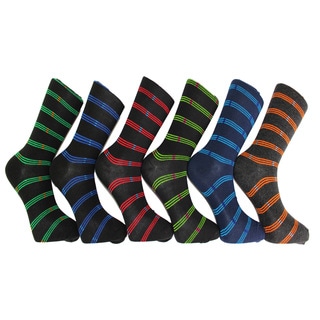 Men's Frenchic Premium Fashion Printed Dress Socks (12 Pair Pack)