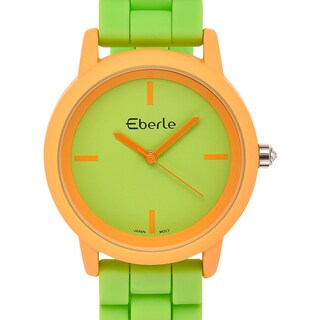Eberle Women's Vitra Green Watch with Green Silicone Strap