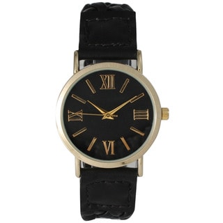 Olivia Pratt Women's Elegant Leather Braided Watch