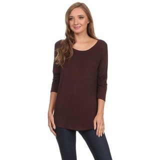 Solid Dolman Sleeve Top