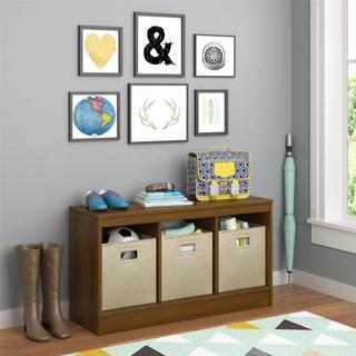 Altra SystemBuild Leo Storage Bench with 3 Fabric Bins