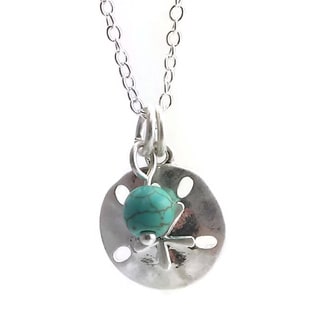Mama Designs Sterling Silver Handmade Sand Dollar Necklace