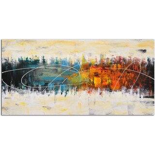 Deconstructed Shapes in Color Original Painting on Canvas