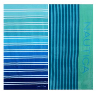 Nautica Colorblock Stripe and Ombre Stripe Beach Towel Set