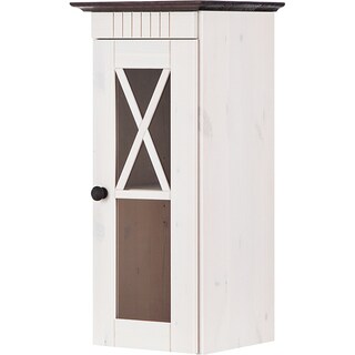 Cornelia Solid Pine Bath Wall Cabinet with 1 Door