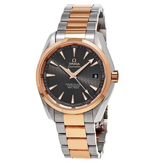 Omega Men's 231.20.42.21.06.003 'AquaTerra' Grey Dial Two Tone Swiss Automatic Watch