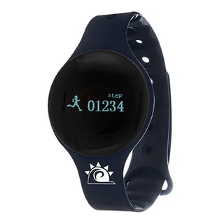 Navy Zunammy Slim Round Activity-Tracker Watch with Tap-Screen Display