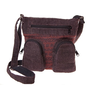 Rustic Hemp Crossbody Purse (Nepal)