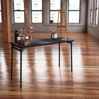 Cosco 20 x 48-inch PVC Top Black Folding Table