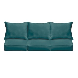Sloane Teal 23.5-inch Indoor/ Outdoor Corded Sofa Cushion Set