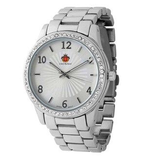Louis Richard Women's Ashby Boyfriend Vivid Shining Crystal Accented Watch