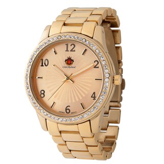 Louis Richard Women's Ashby Boyfriend Vivid Shining Crystal Accented Watch