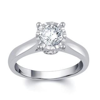 14k White Gold 1ct TDW Diamond Engagement Ring (H-I ,I2-I3)