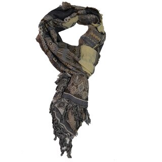 Large Vintage Pashmina Shawl Scarf