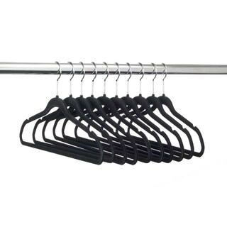 Deluxe Velvet Cascading Clothes Hanger Set with Bonus Clips (50-pack)